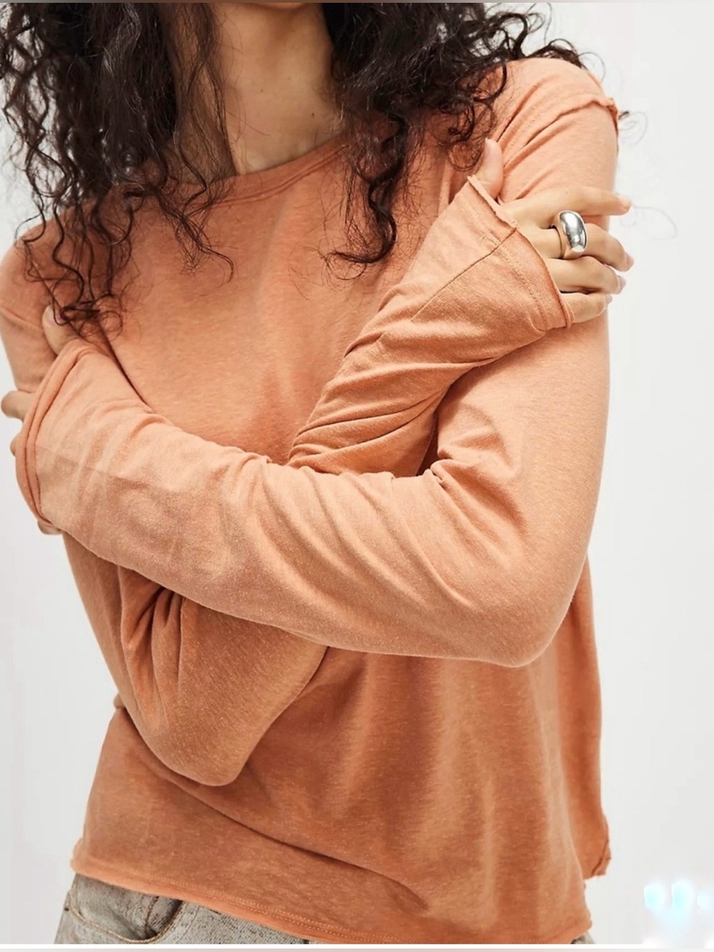Free People We the Free Nova long sleeve tee size Small NWOT